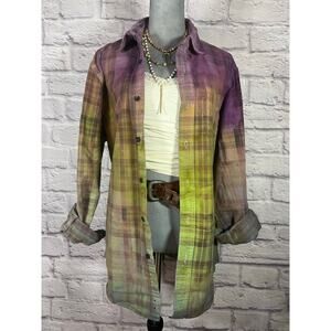 Reworked/upcycled flannel shirt